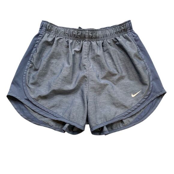 Nike Short Womens S Small Cloudy Blue Dri Fit Tempo Wicking Drawstring Running - Picture 1 of 14
